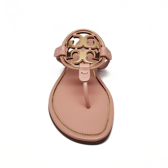 Tory Burch Metal Miller Sandals in Pink Moon/Gold - Picture 2 of 11